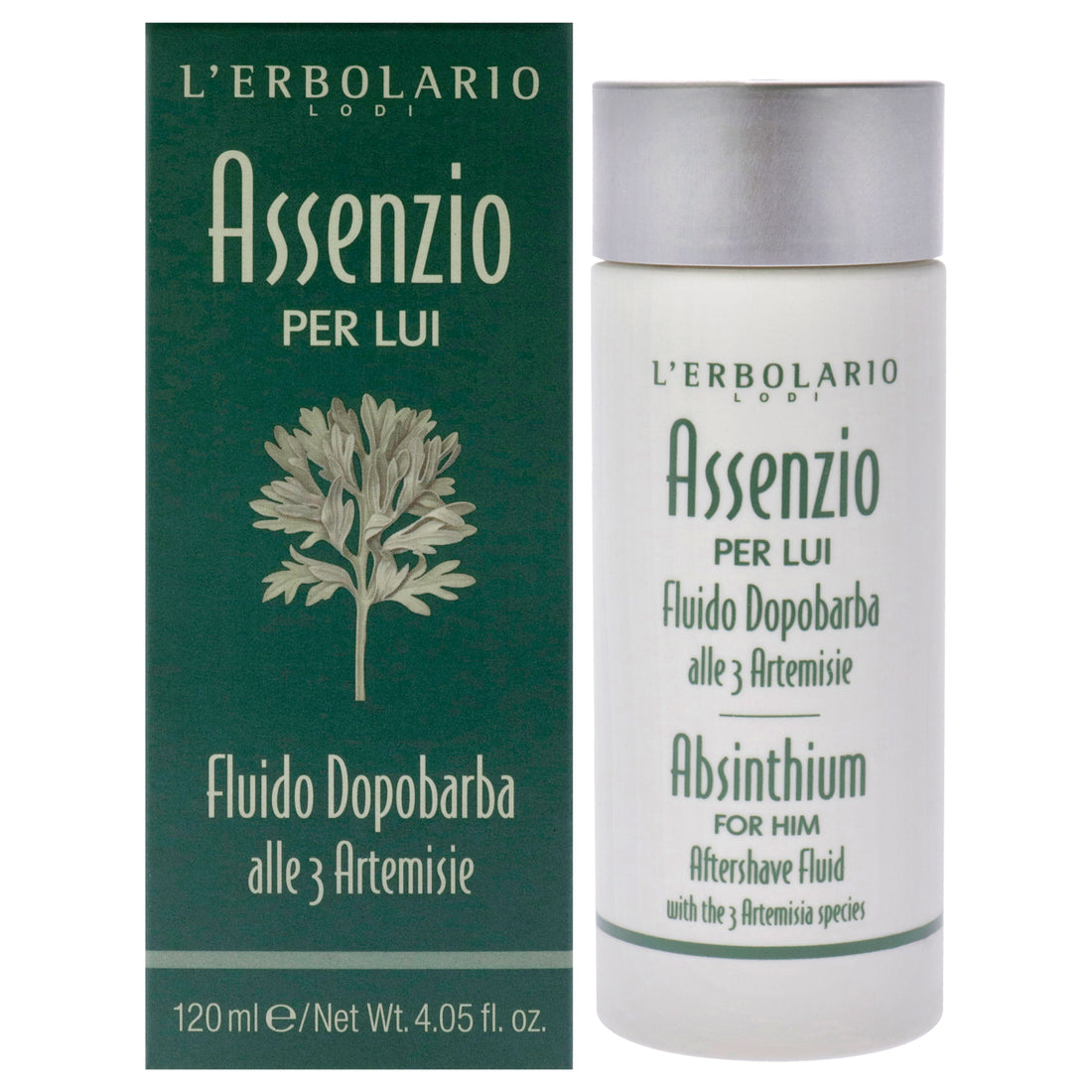 Absinthium After Shave Fluid by LErbolario for Men - 4.05 oz After Shave Fluid