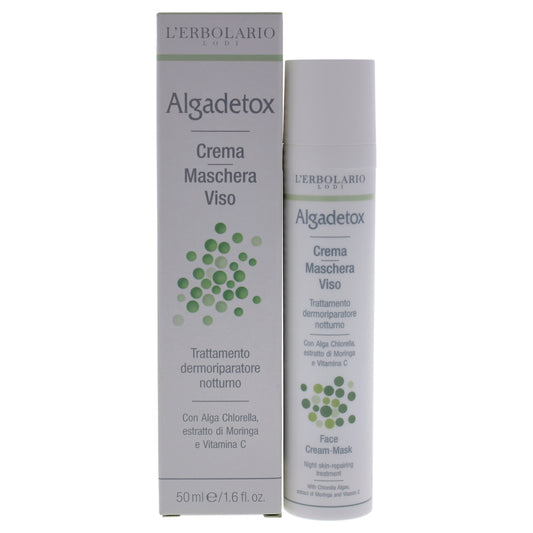 Algadetox Face Night Cream Mask by LErbolario for Unisex - 1.6 oz Cream
