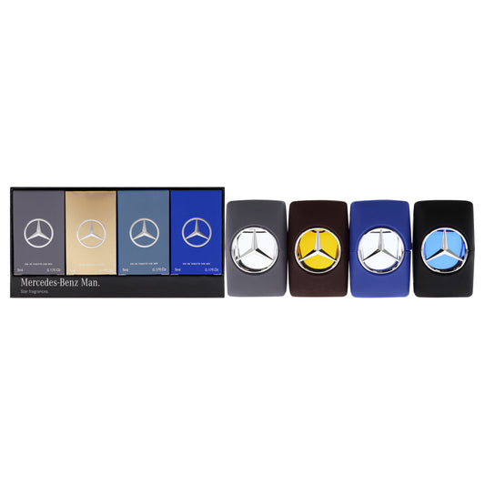 Mercedes-Benz Man by Mercedes-Benz for Men - 4 Pc Mini Gift Set 4 x 5ml Man, Man Blue, Man Private, Man Grey