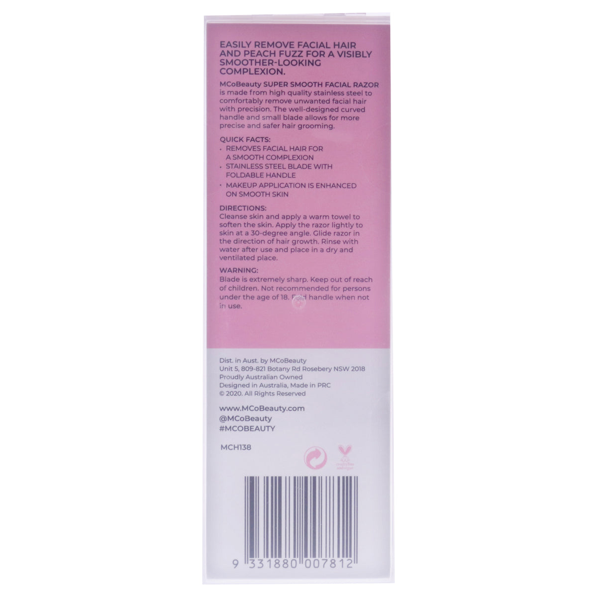 Super Smooth Facial Razor