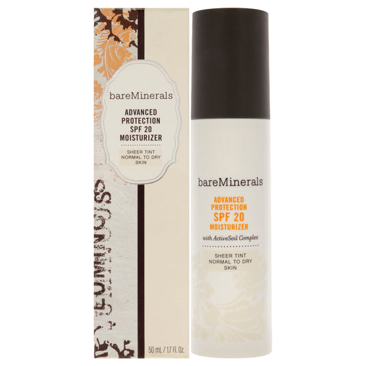 Advanced Protection Moisturizer SPF 20 - Normal to Dry Skin by bareMinerals for Women - 1.7 oz Moisturizer