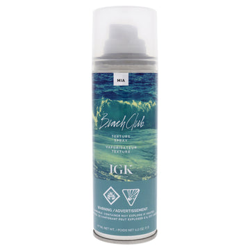 Beach Club Texture Spray by IGK for Unisex - 5 oz Hair Spray
