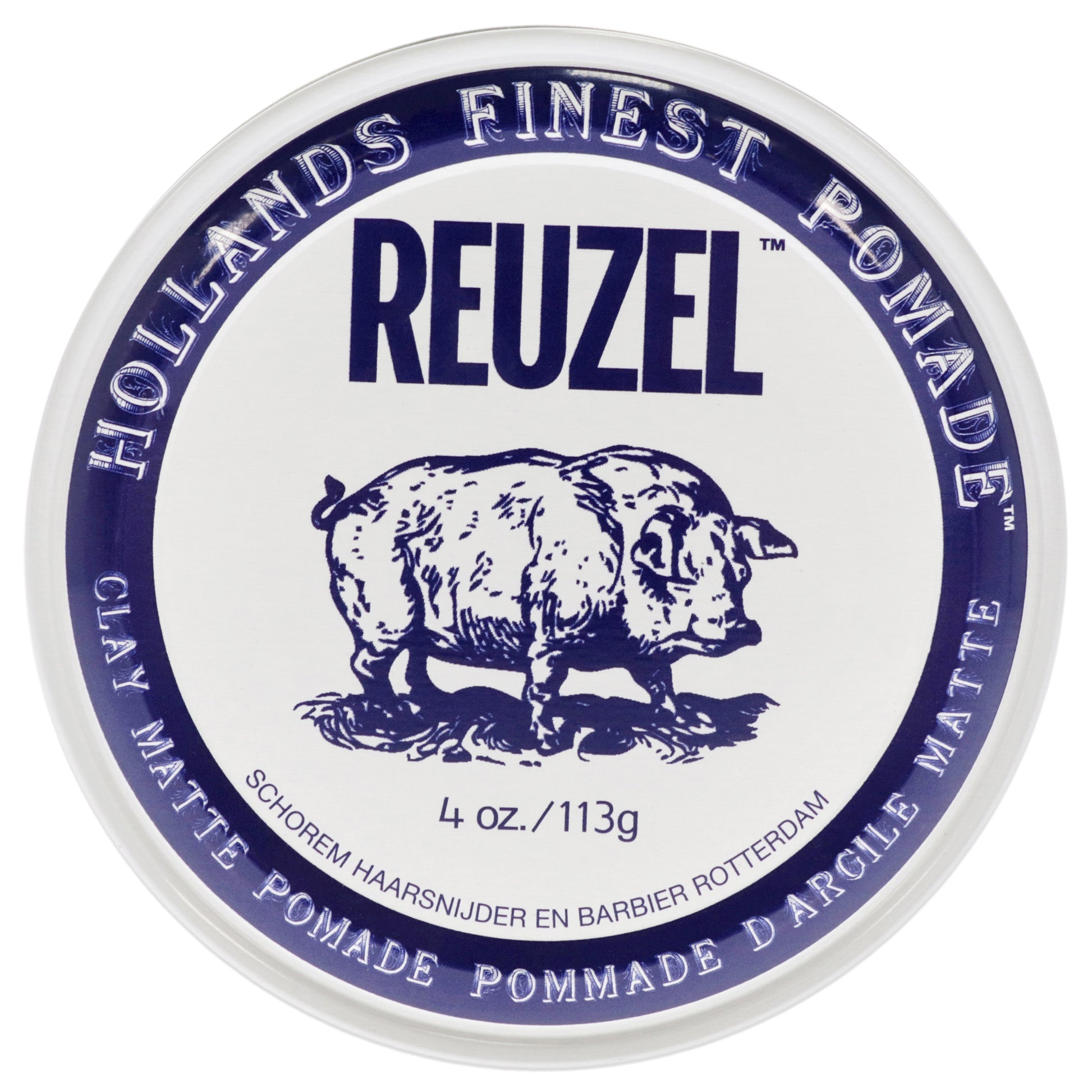 Clay Matte Pomade by Reuzel for Men - 4 oz Pomade