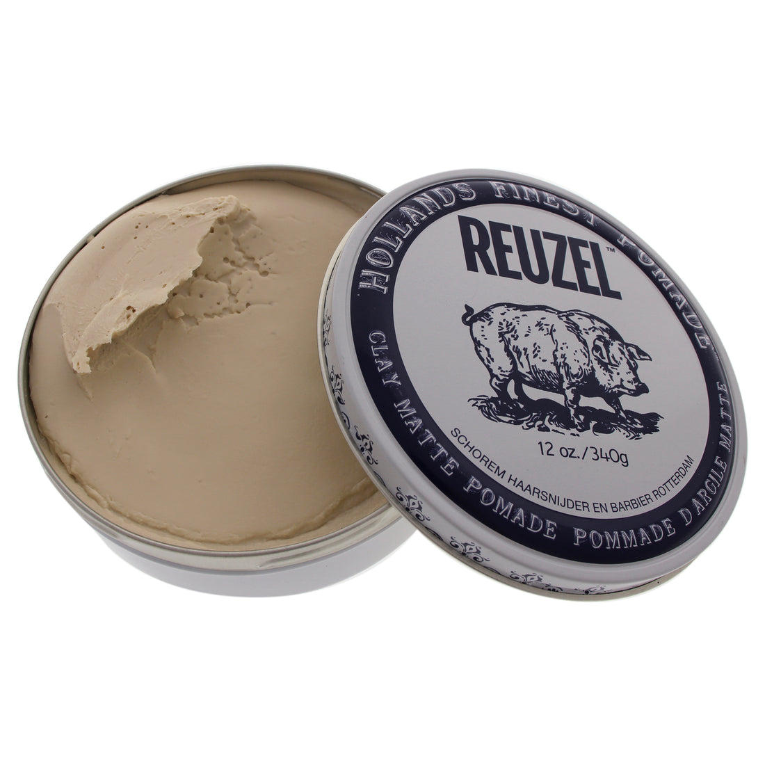 Clay Matte Pomade by Reuzel for Men - 12 oz Pomade