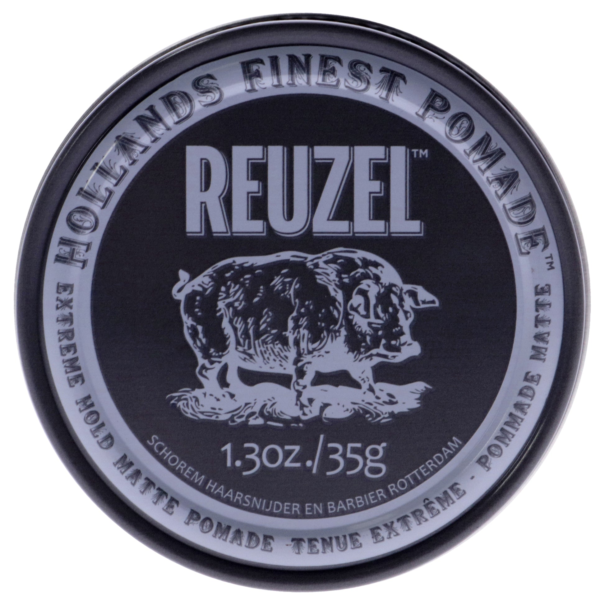 Extreme Hold Matte Pomade by Reuzel for Men - 1.3 oz Pomade