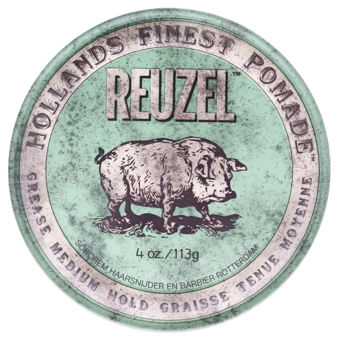 Green Grease Medium Hold Pomade by Reuzel for Men - 4 oz Pomade