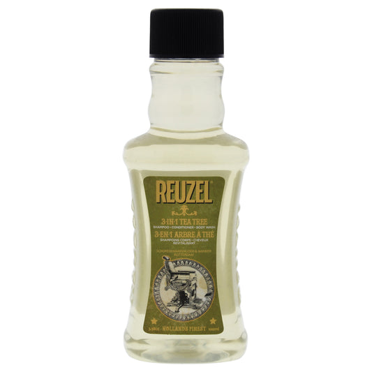 3-In-1 Tea Tree Shampoo by Reuzel for Men - 3.38 oz Shampoo