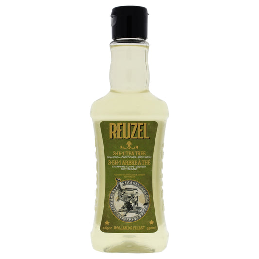 3-In-1 Tea Tree Shampoo by Reuzel for Men - 11.83 oz Shampoo