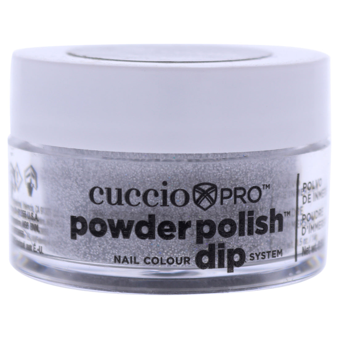 Pro Powder Polish Nail Colour Dip System - Silver with Rainbow Mica
