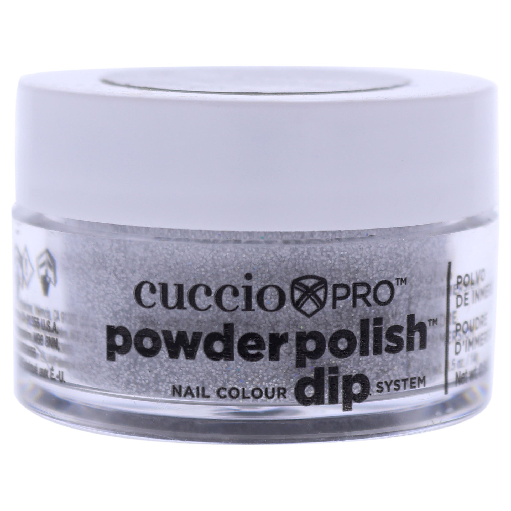 Pro Powder Polish Nail Colour Dip System - Silver with Rainbow Mica
