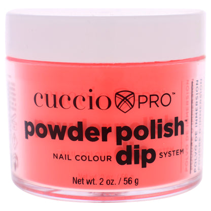Cuccio Colour Pro Powder Polish Nail Colour Dip System - Neon Red