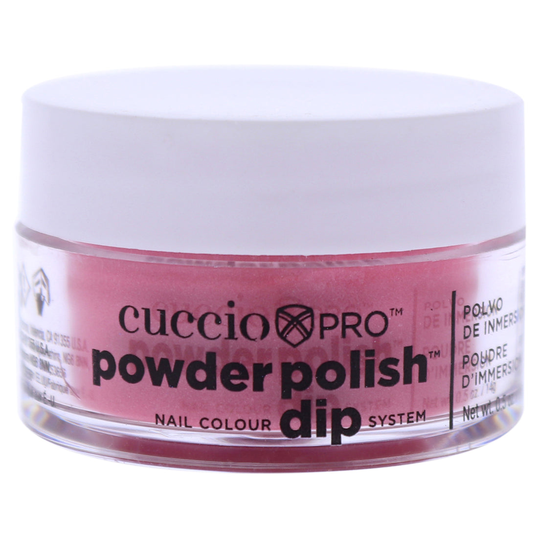 Pro Powder Polish Nail Colour Dip System - Rose with Rainbow Mica