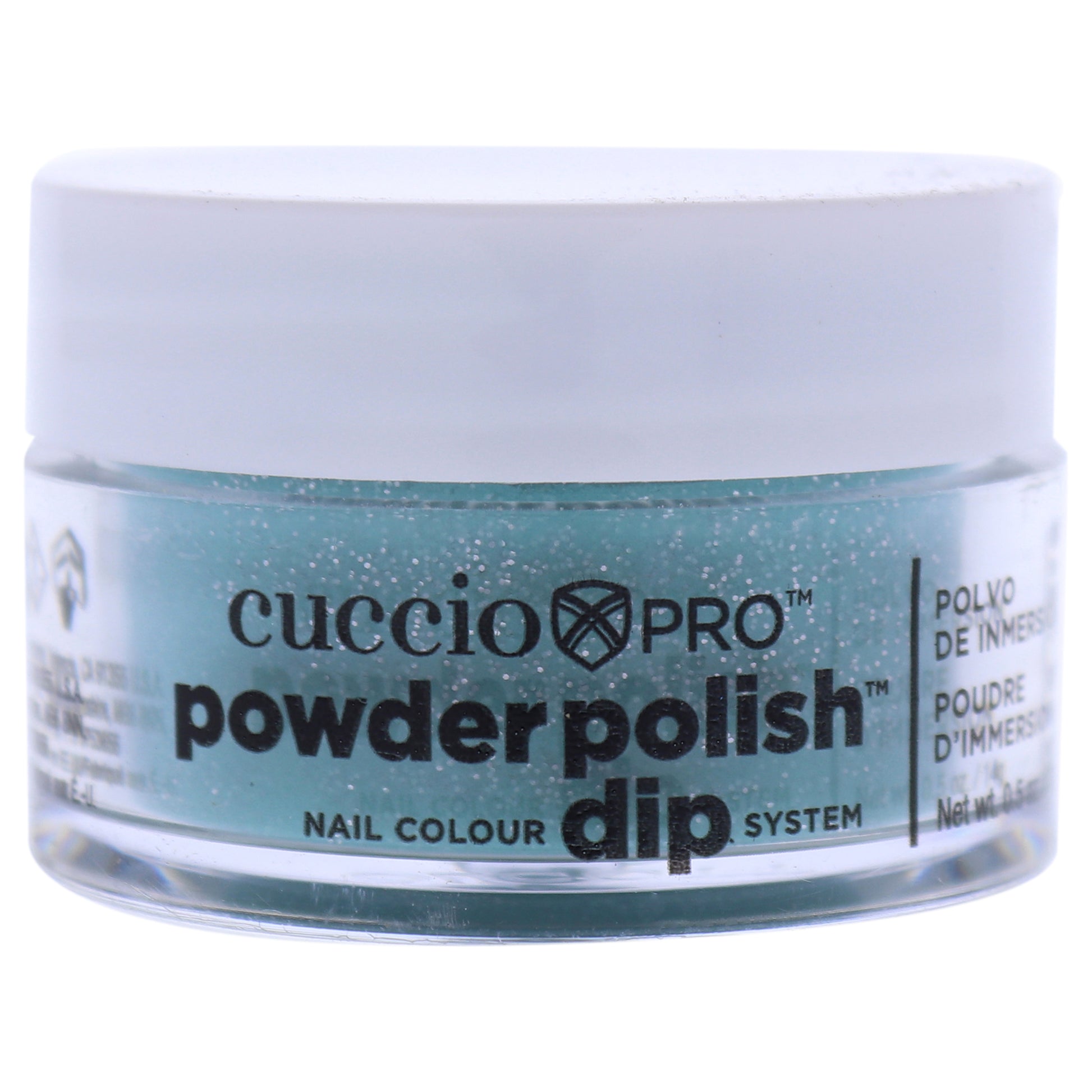 Pro Powder Polish Nail Colour Dip System - Jade with Silver Glitter