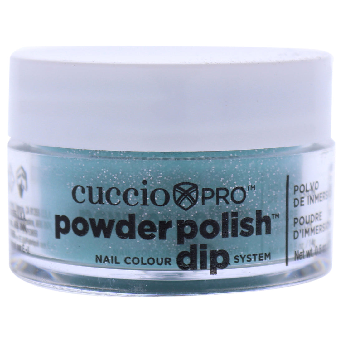Pro Powder Polish Nail Colour Dip System - Jade with Silver Glitter