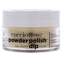 Cuccio Colour Pro Powder Polish Nail Colour Dip System - Metallic Lemon Gold
