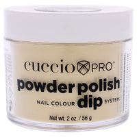 Cuccio Colour Pro Powder Polish Nail Colour Dip System - Metallic Lemon Gold