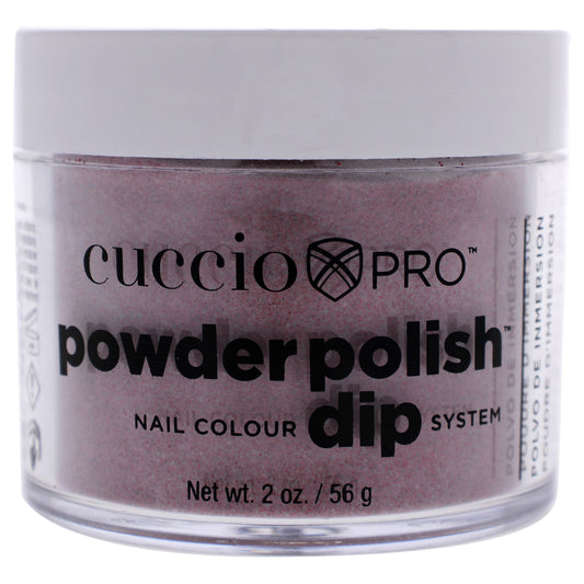 Pro Powder Polish Nail Colour Dip System - Dark Red Glitter