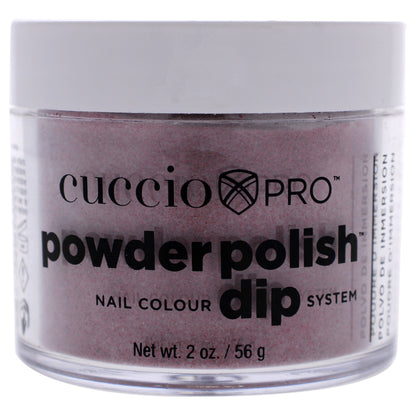 Pro Powder Polish Nail Colour Dip System - Dark Red Glitter