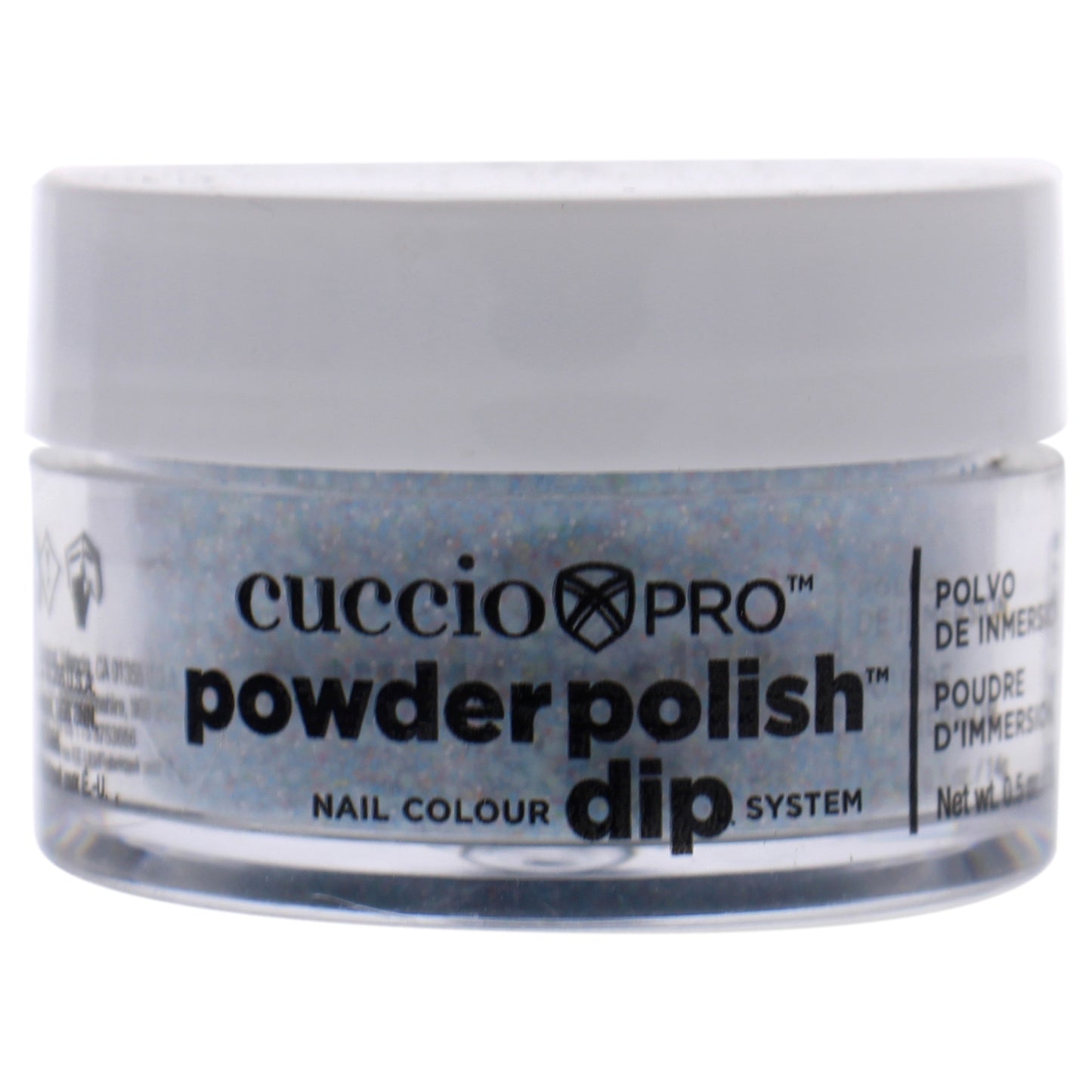 Pro Powder Polish Nail Colour Dip System - Light Blue Glitter