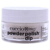Cuccio Colour Pro Powder Polish Nail Colour Dip System - Light Pink With Raimbow Glitter