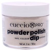 Cuccio Colour Pro Powder Polish Nail Colour Dip System - Light Pink With Raimbow Glitter