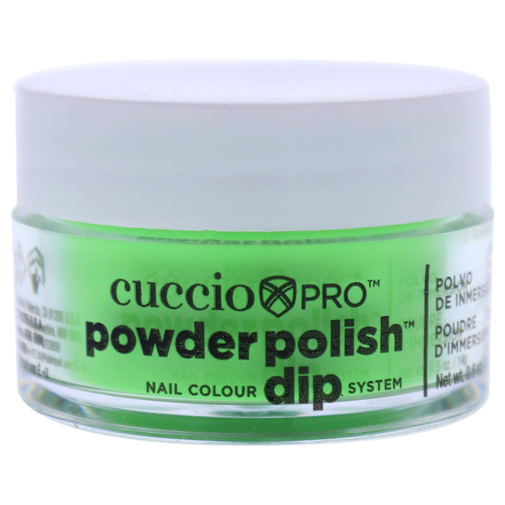 Pro Powder Polish Nail Colour Dip System - Neon Green by Cuccio Colour for Women - 0.5 oz Nail Powder