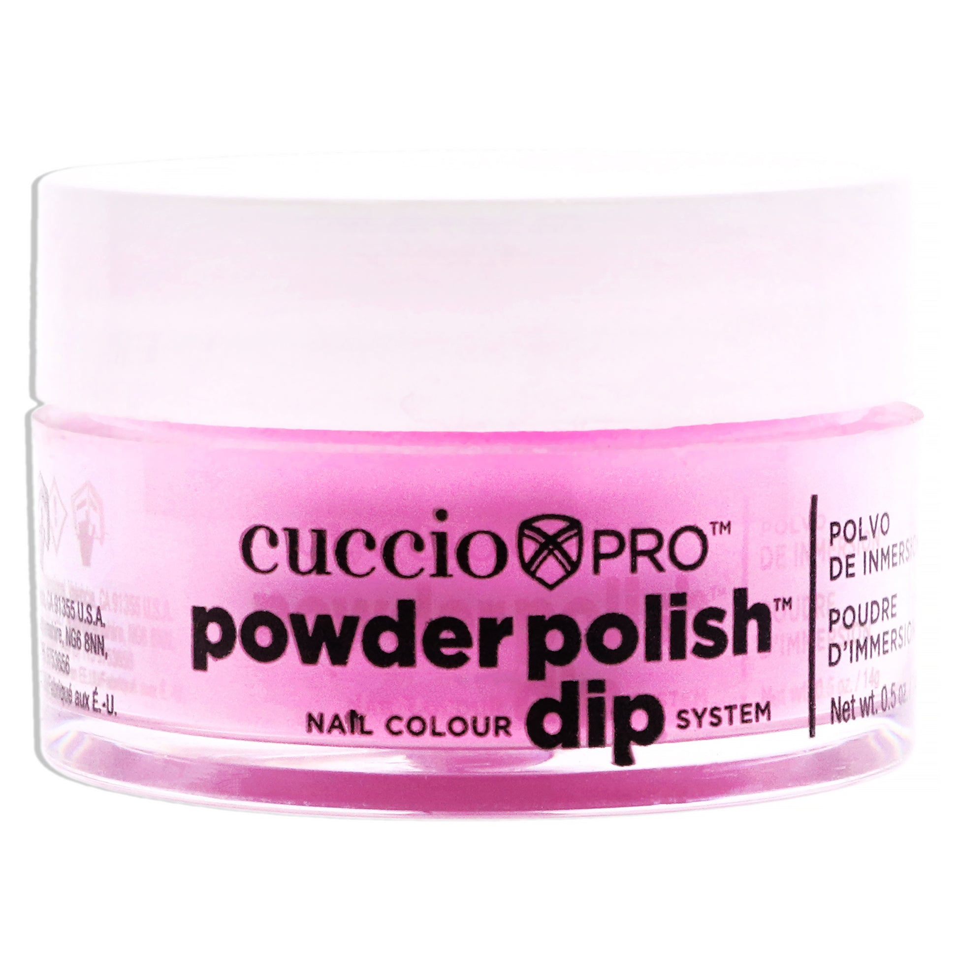 Cuccio Colour Pro Powder Polish Nail Colour Dip System - Neon Pink