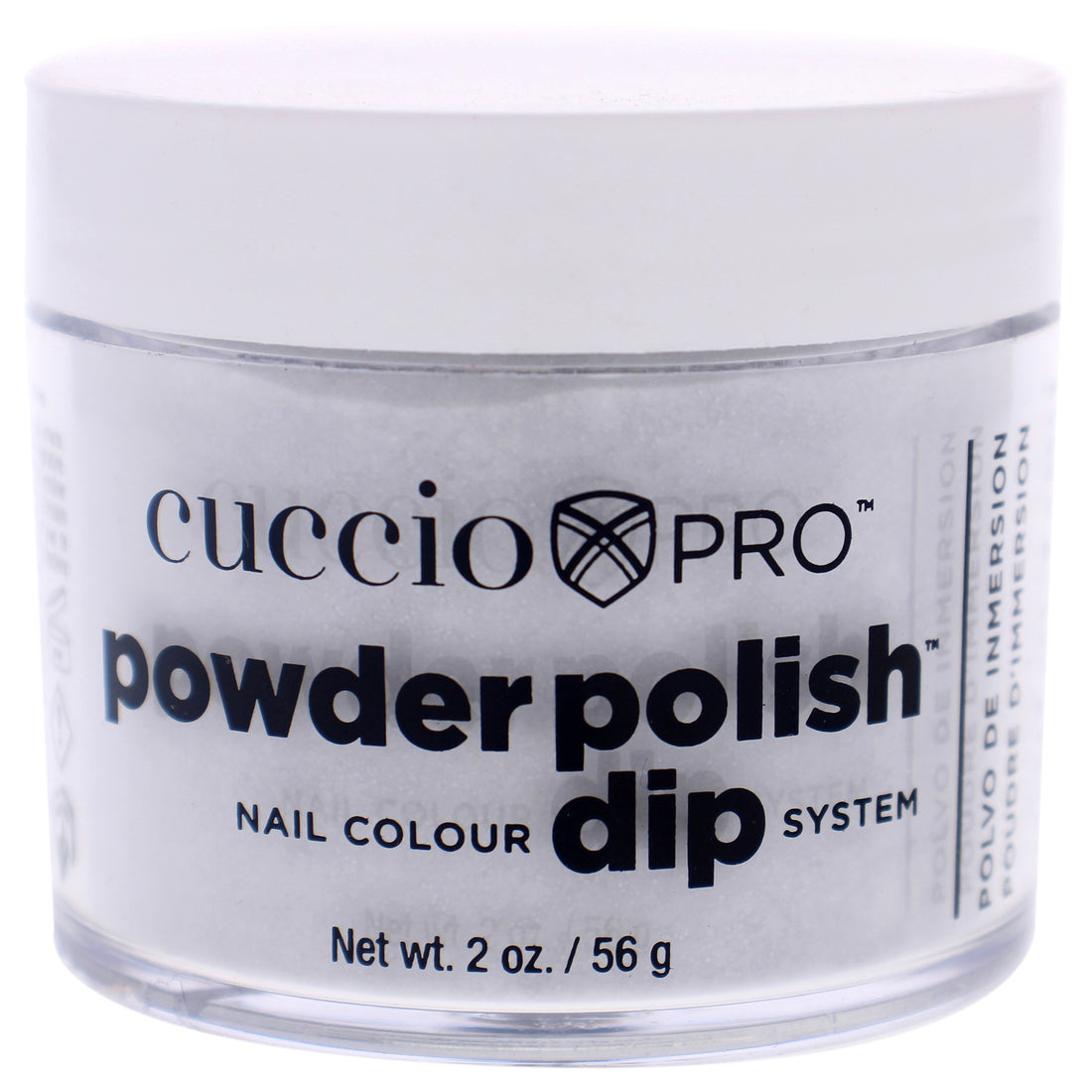 Cuccio Colour Pro Powder Polish Nail Colour Dip System - Platinum Silver Glitter