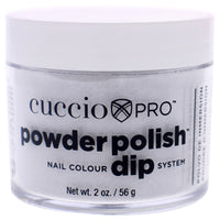 Cuccio Colour Pro Powder Polish Nail Colour Dip System - Platinum Silver Glitter