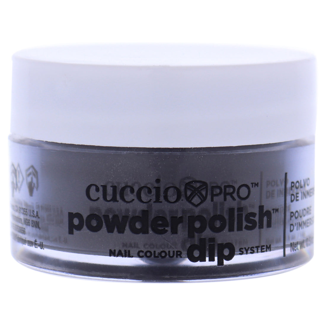 Cuccio Colour Pro Powder Polish Nail Colour Dip System - Silver With Grey Undertones