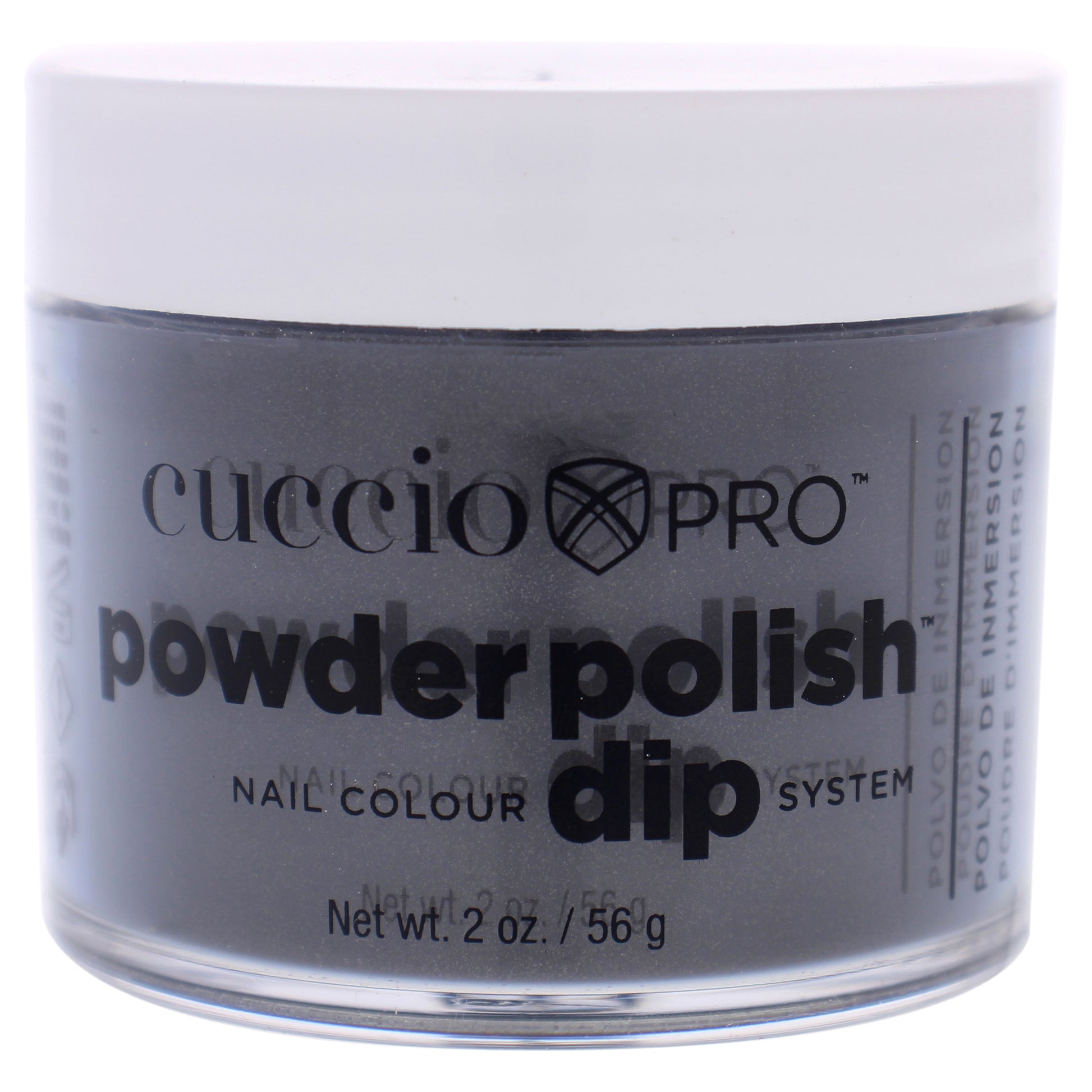 Cuccio Colour Pro Powder Polish Nail Colour Dip System - Silver With Grey Undertones