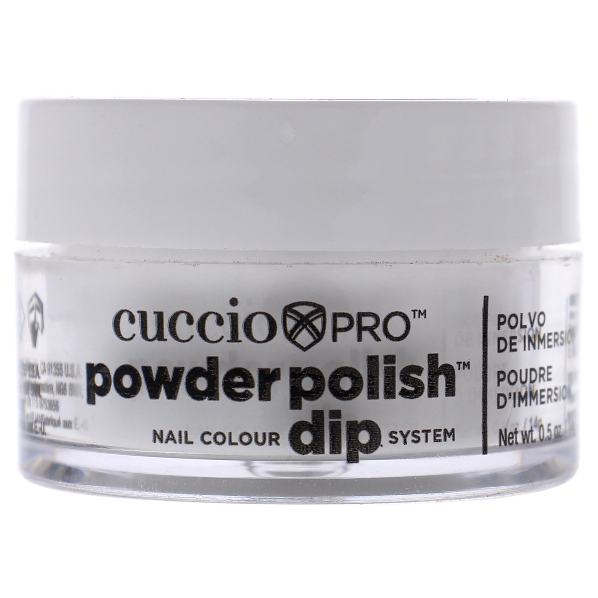 Pro Powder Polish Nail Colour Dip System - White With Silver Mica