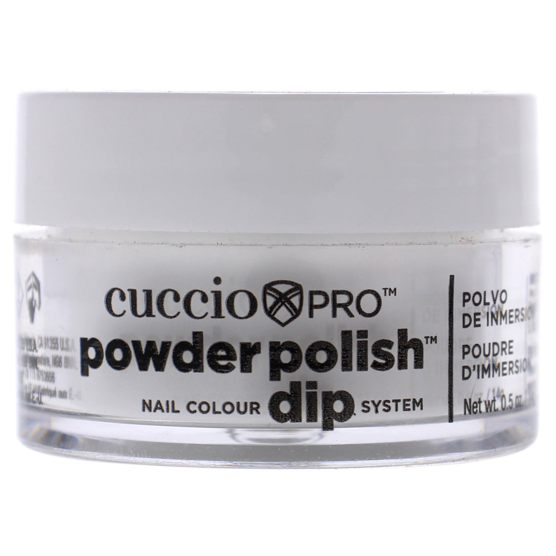 Pro Powder Polish Nail Colour Dip System - White With Silver Mica