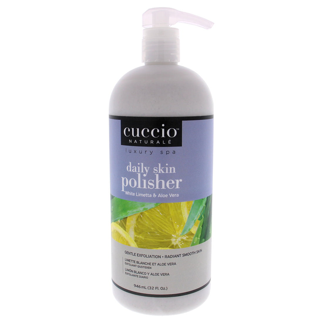 Cuccio Naturale Luxury Spa Daily Skin Polisher - White Limetta and Aloe Vera