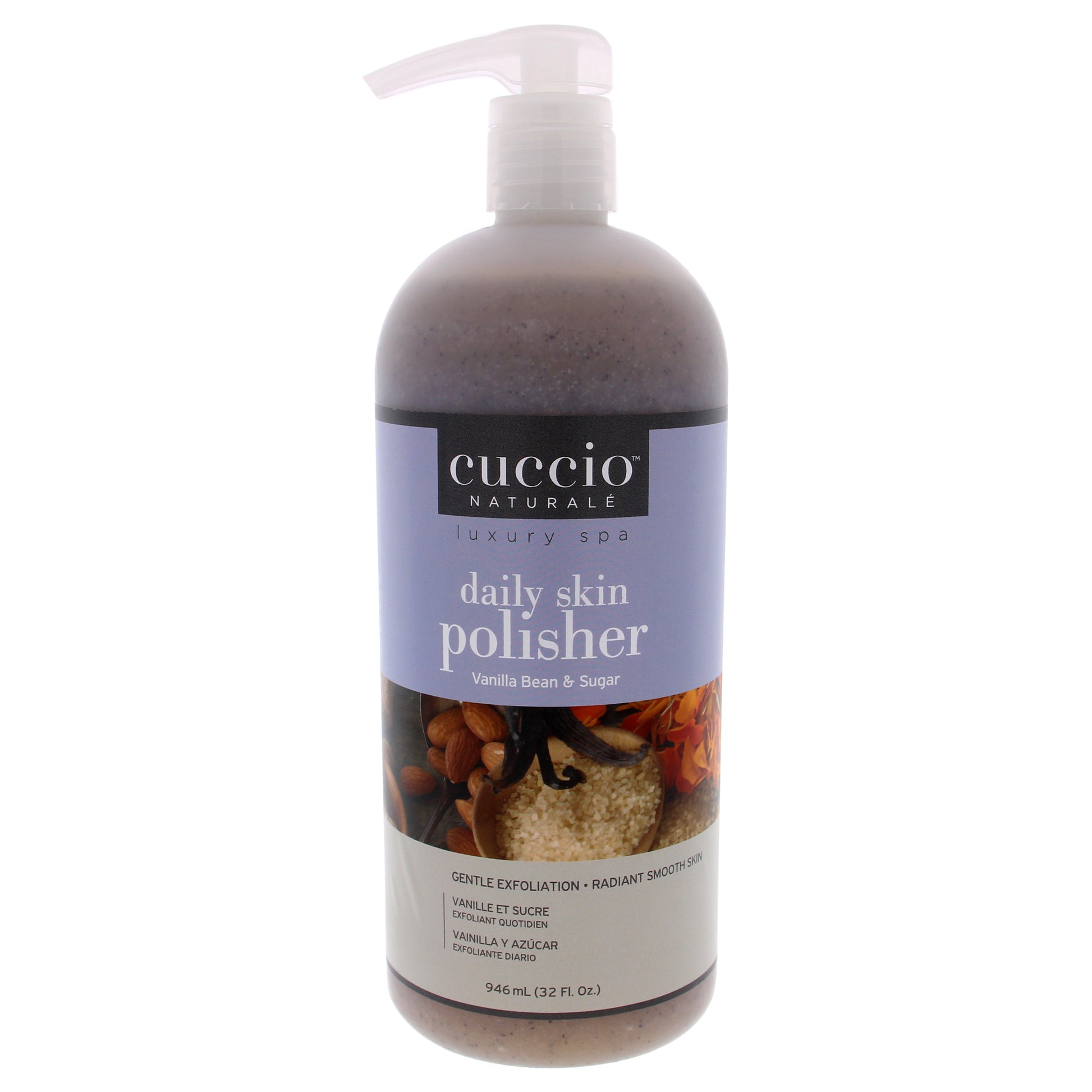 Cuccio Naturale Luxury Spa Daily Skin Polisher - Vanilla Bean and Sugar