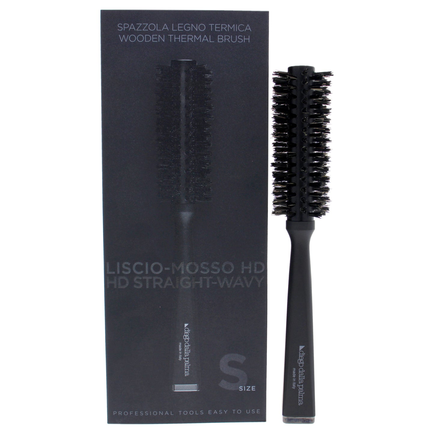 Wooden Thermal Brush HD Straight-Wavy - Small