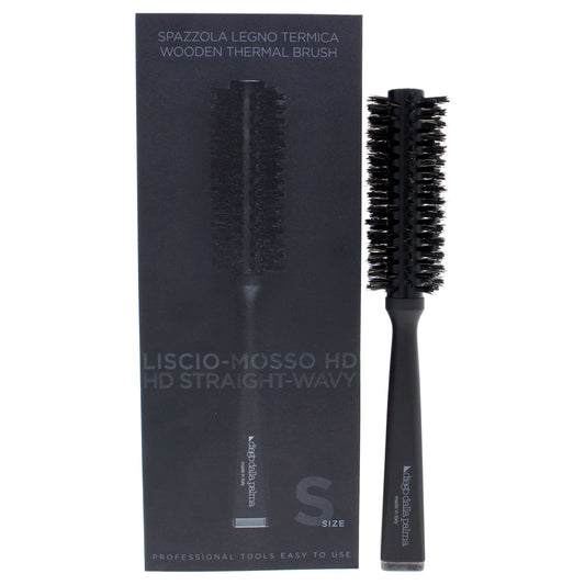 Wooden Thermal Brush HD Straight-Wavy - Small