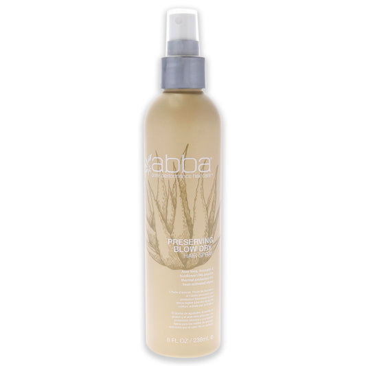 Preserving Blow Dry Spray by ABBA for Unisex - 8 oz Hair Spray