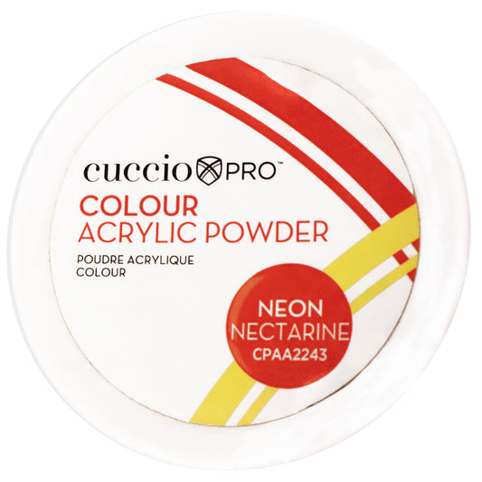 Colour Acrylic Powder - Neon Nectarine by Cuccio PRO for Women - 1.6 oz Acrylic Powder