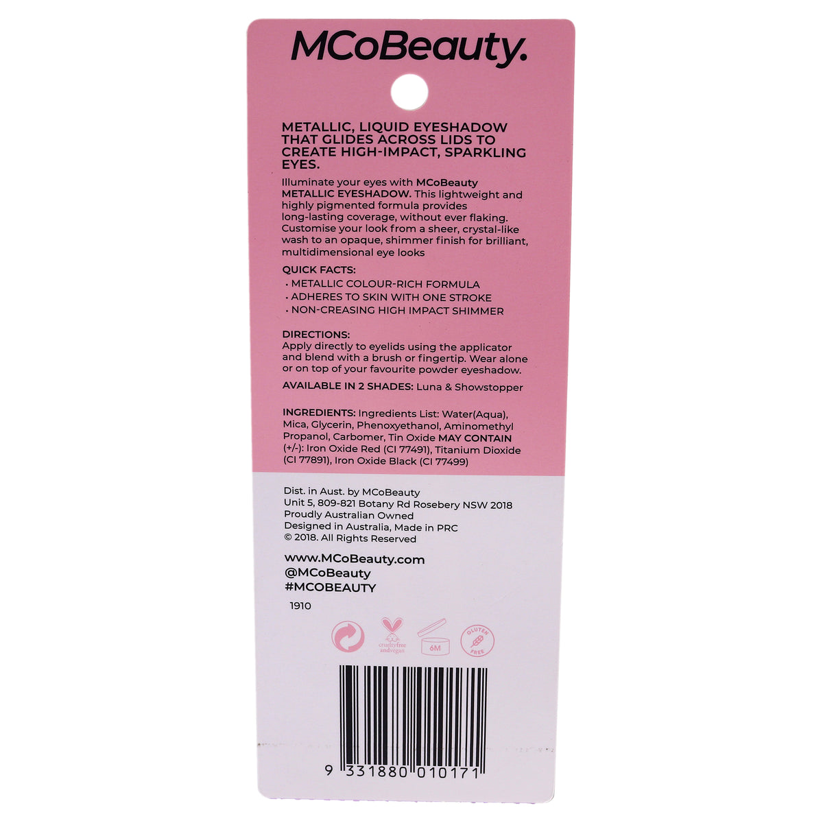 Metallic Eyeshadow Long Lasting Liquid