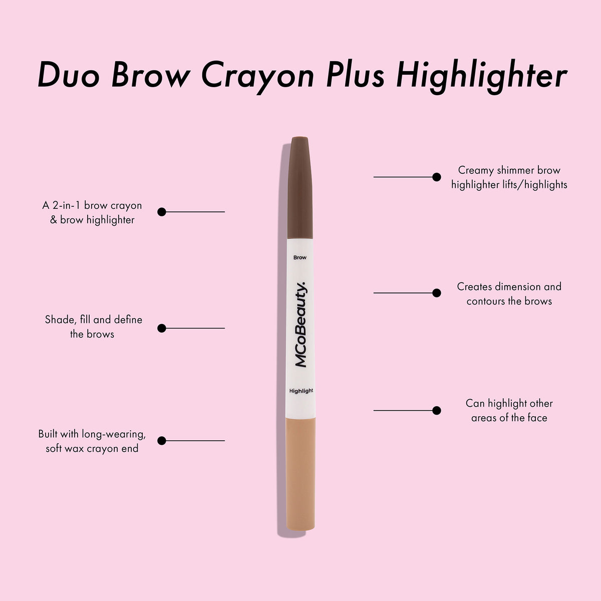 Duo Brow Crayon Plus Highlighter Eyebrow