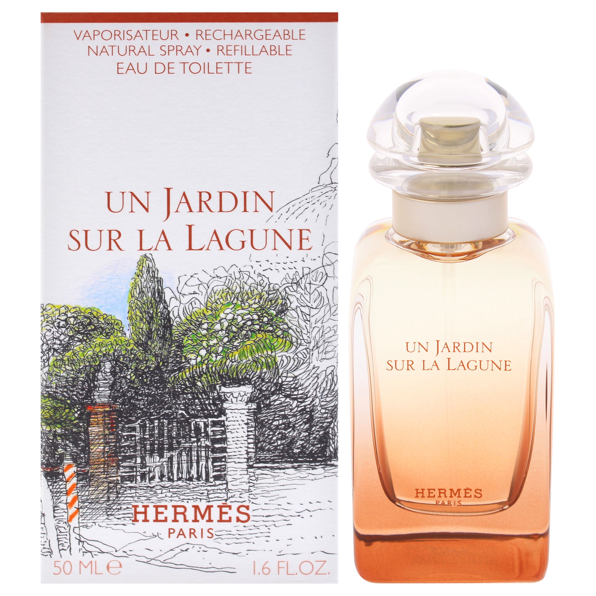 Hermes Un Jardin Sur La Lagune Unisex EDT Spray (Refillable)