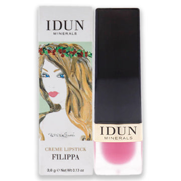 Creme Lipstick - 204 Filippa by Idun Minerals for Women - 0.13 oz Lipstick