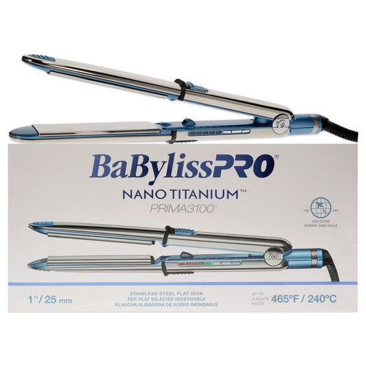 Nano Titanium Prima 3100 Ionic Straightener - BNT3100TUC - Silver-Blue