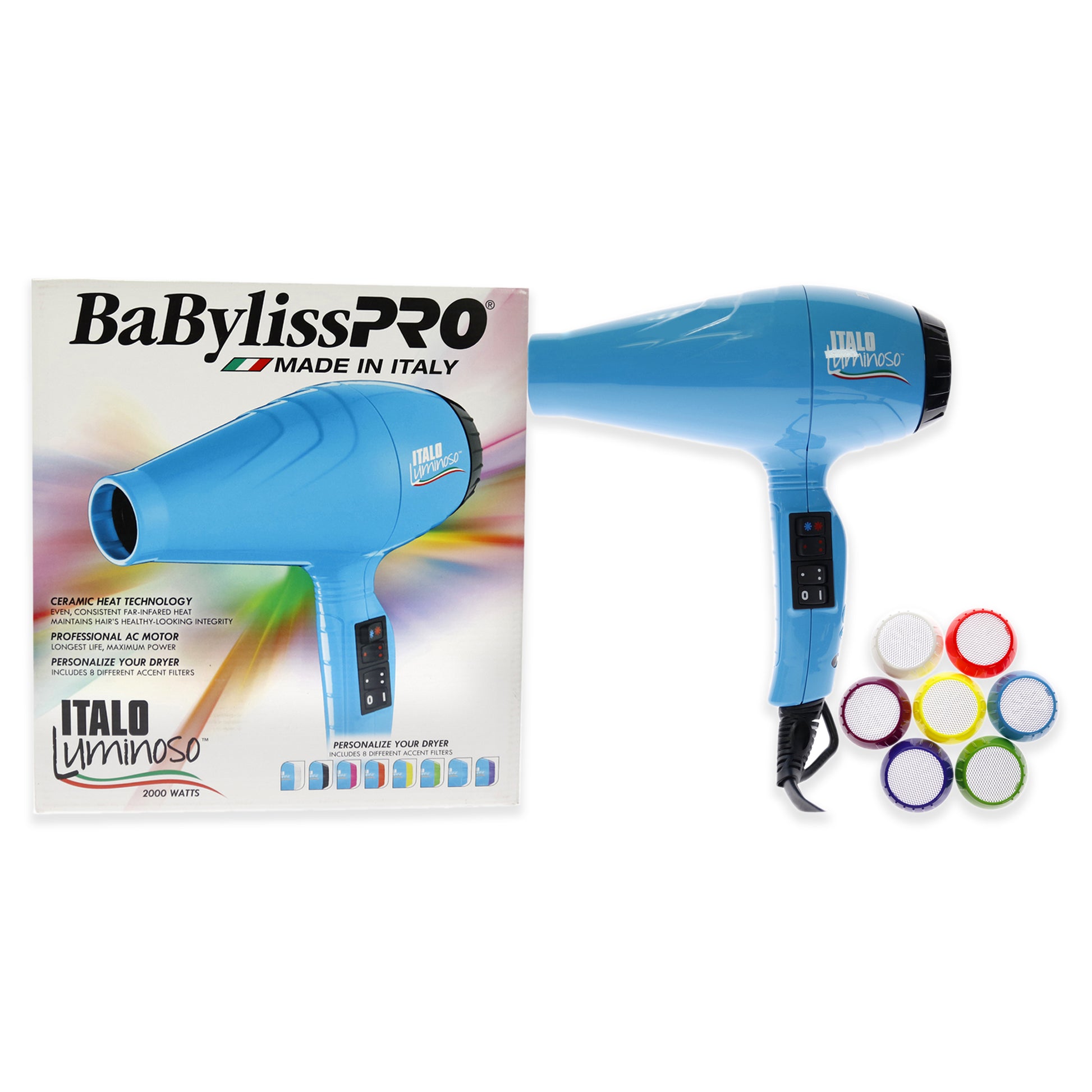 Pro Italo Luminoso Dryer 2000 Watts - BLBL6350 - Blue