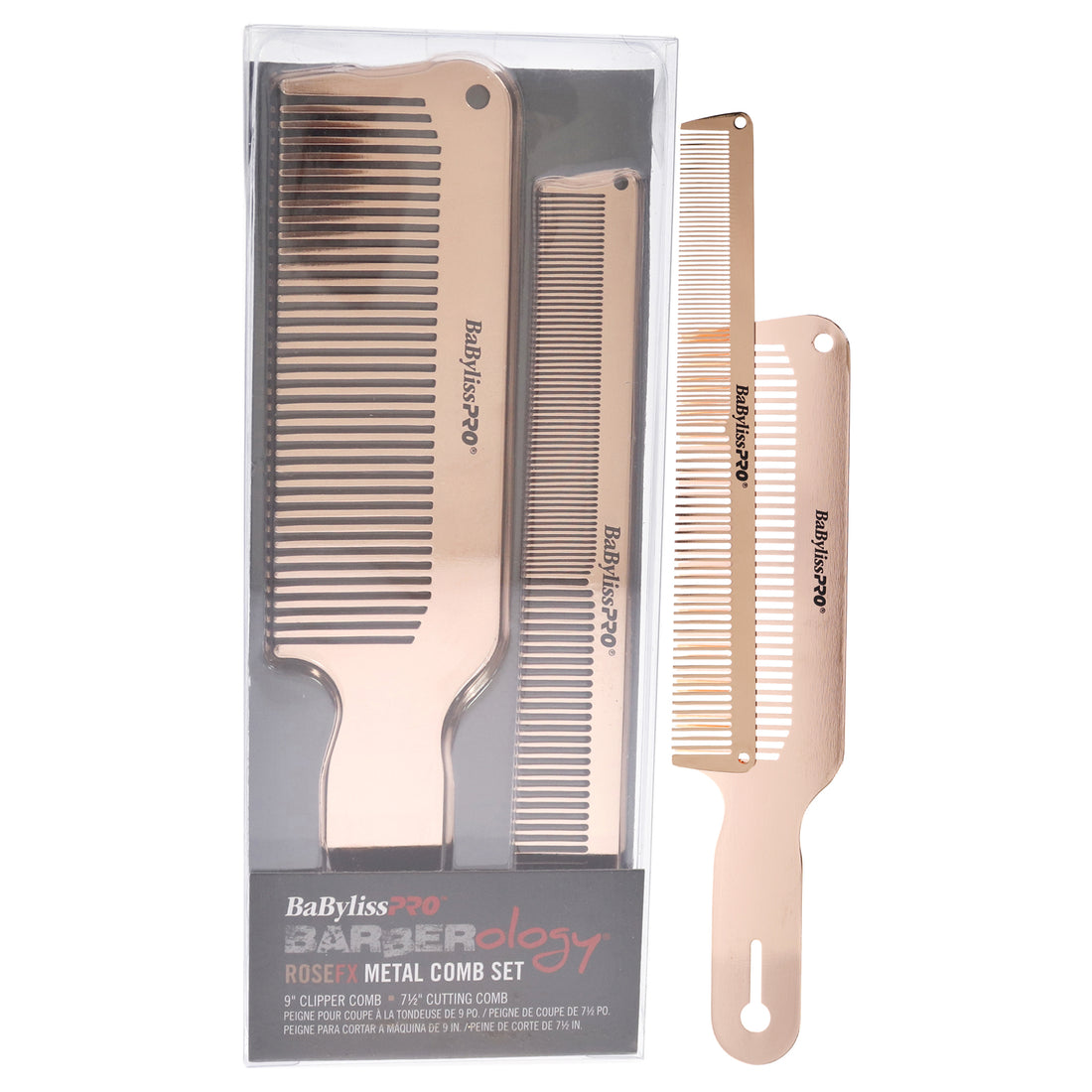 Barberology Comb Set - RoseFX Metal