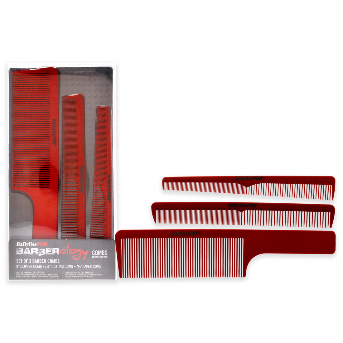 Barberology Comb Set - Red
