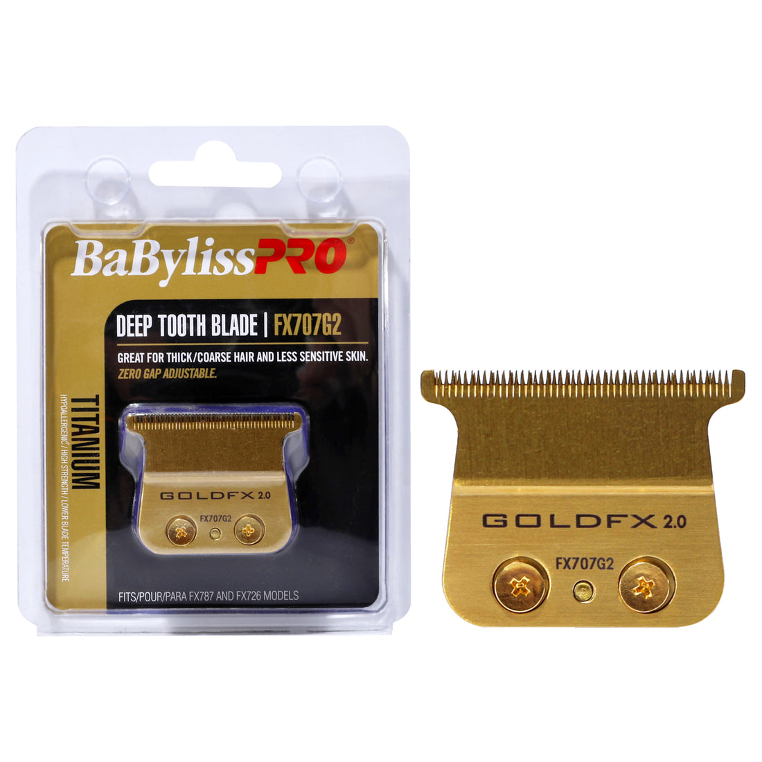 Replacement T-Blade Deep Tooth - FX707G2 Gold