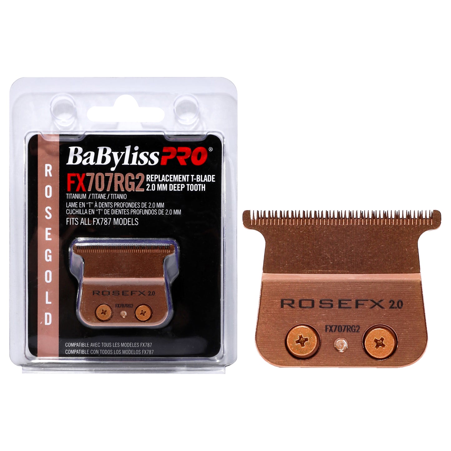 Replacement T-Blade Deep Tooth - FX707RG2 Rose Gold