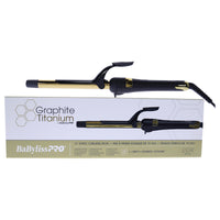 Graphite Titanium Ionic Curling Iron - BGT75NUC - Black-Gold